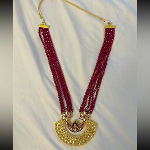 Long beaded necklace